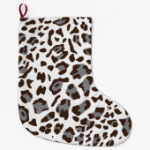 Neue Leopard-Textur 7 Großer Weihnachtsstrumpf (Vorderseite)