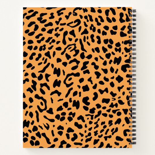 Neue Leopard-Textur 8 Notizblock (Rückseite)