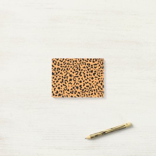 Neue Leopard-Textur 8 Post-it Klebezettel (Auf Schreibtisch)