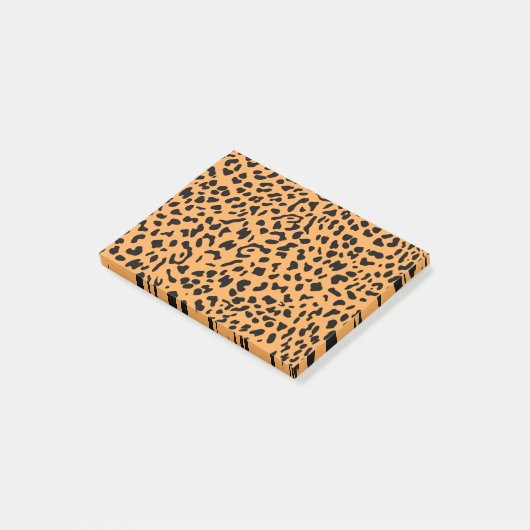 Neue Leopard-Textur 8 Post-it Klebezettel (angewinkelt)
