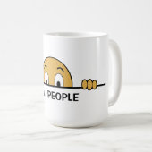 Neue Leute groß Kaffeetasse (VorderseiteRechts)