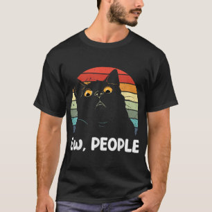 Neue Leute lustige Black Cat Liebhaber für Frauen T-Shirt