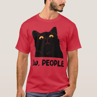Neue Leute lustige Black Cat Liebhaber für Frauen T-Shirt