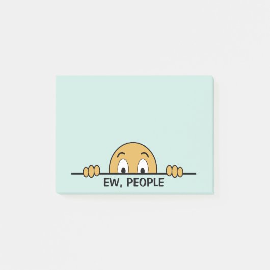 Neue Leute verwirrt Post-it Klebezettel (Vorderseite)