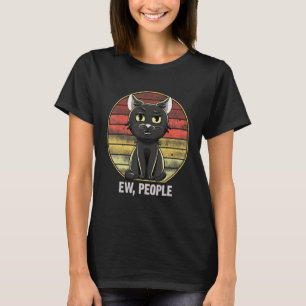 Neue Leute Vintag Black Cat puns lustige Jungs Mäd T-Shirt