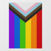 Neue LGBT+-Regenbogenflagge Fensteraufkleber (Blatt)