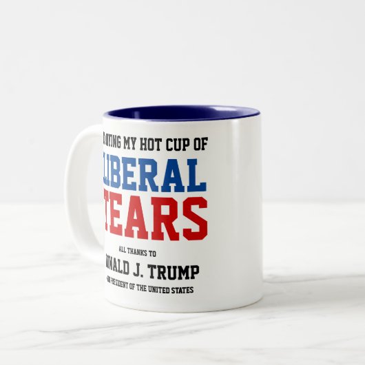 Neue liberale Tränen Zweifarbige Tasse (Vorderseite Links)