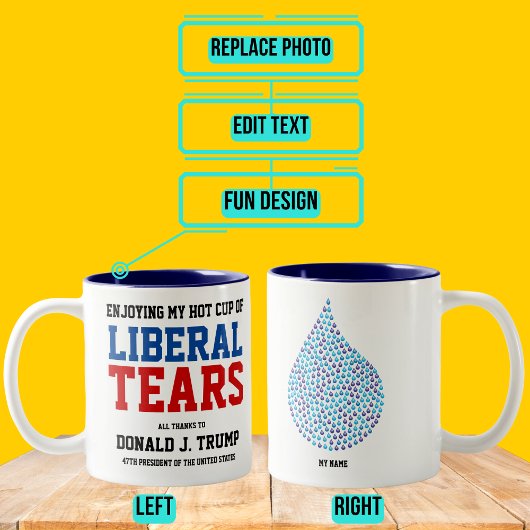 Neue liberale Tränen Zweifarbige Tasse