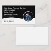 Neue lizenzierte Klempner-Visitenkarten Visitenkarte (Vorne/Hinten)