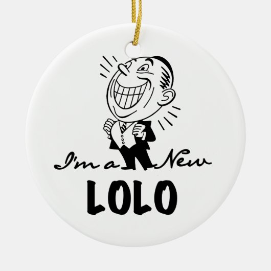 Neue Lolo T - Shirt und Geschenke lächeln Keramikornament (Vorne)