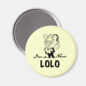 Neue Lolo T - Shirt und Geschenke lächeln Magnet (Vorderseite/Rückseite)