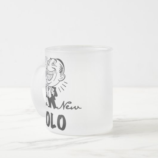 Neue Lolo T - Shirt und Geschenke lächeln Mattglastasse (Vorderseite Links)