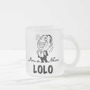 Neue Lolo T - Shirt und Geschenke lächeln Mattglastasse