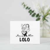 Neue Lolo T - Shirt und Geschenke lächeln Postkarte (Stehend Vorderseite)