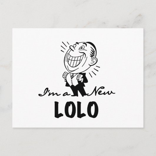 Neue Lolo T - Shirt und Geschenke lächeln Postkarte (Vorderseite)