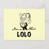 Neue Lolo T - Shirt und Geschenke lächeln Postkarte (Vorderseite)