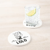 Neue Lolo T - Shirt und Geschenke lächeln Sandstein Untersetzer (Seite)