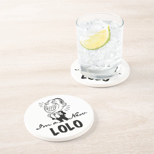 Neue Lolo T - Shirt und Geschenke lächeln Sandstein Untersetzer (Seite)