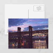 Neue Londoner Brücken über die Themse Postkarte (Vorne/Hinten)