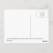 Neue Londoner Brücken über die Themse Postkarte (Rückseite)