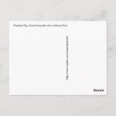 Neue Lücke, großer, rauchiger Nationalpark Postkarte (Rückseite)