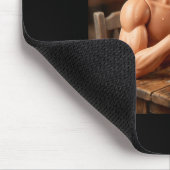 Neue lustige gestresste Puppe männliches Meme Mousepad (Ecke)