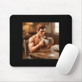 Neue lustige gestresste Puppe männliches Meme Mousepad (Mit Mouse)