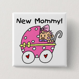 Neue Mama-Baby-T-Shirts und Geschenke Button
