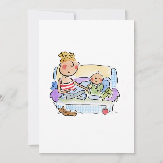 Neue Mama Einladung (Vorderseite)