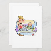 Neue Mama Einladung (Vorne/Hinten)