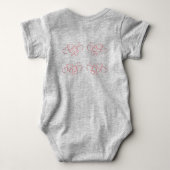 Neue Mama - Elefanten-Print Spaß Baby-Bodyanzug Baby Strampler (Rückseite)