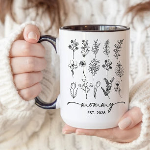 Neue Mama Individuelle Blumen-Kaffeetasse Blumen-M Kaffeetasse