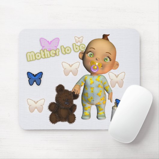 neue Mama, junge Mutter, Mutter, zum Mäusematte, Mousepad (Mit Mouse)