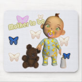 neue Mama, junge Mutter, Mutter, zum Mäusematte, Mousepad (Vorne)