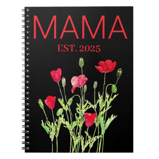 Neue MAMA-rote Pflaumen Notizblock (Vorderseite)