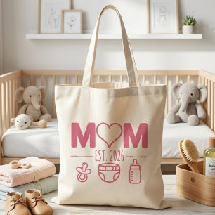 Neue Mama seit 2026 Erstmalige Mama Personalisiert Tragetasche
