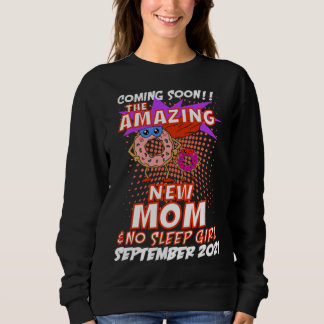 Neue Mama September 2021 Donut Schwangerschaft Bab Sweatshirt
