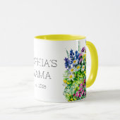 Neue Mama-Tasse, farbenfrohe Wildblumen Tasse (VorderseiteRechts)