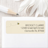 Neue Mama-to-Bee-Dusche-Rücksendeadressen-Aufklebe (Insitu)