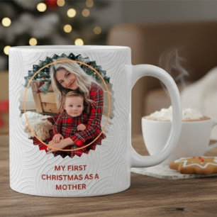 Neue Mama und Baby passende Pyjamas Foto Kaffee Jumbo-Tasse