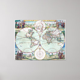 Neue Mapp der Welt Samuel Thornton Wall Art Leinwanddruck