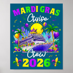 Neue Mardi Gras Kreuzfahrt Besatzungstrip Poster