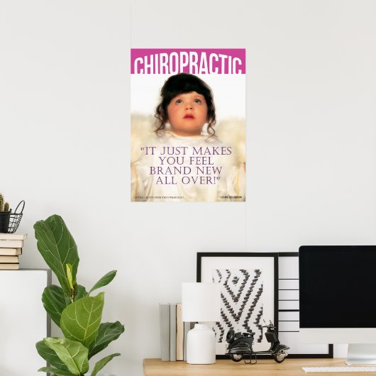 Neue Marke mit Chiropraktik Poster (Heimbüro)