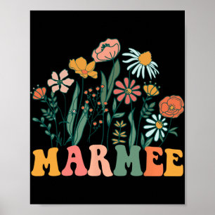 Neue Marmee Wildblume Erster Geburtstag & Baby-Sho Poster