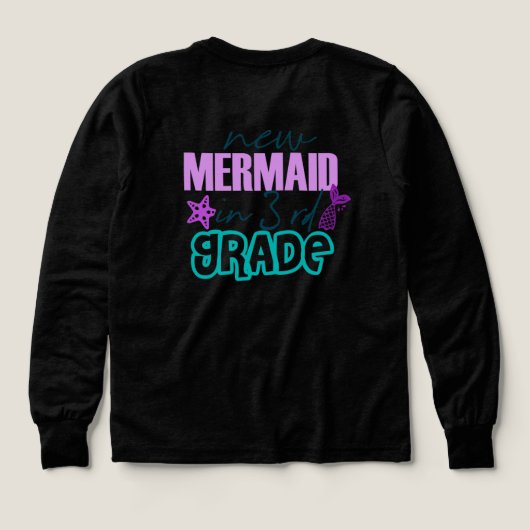 Neue Meerjungfrau in 3. Klasse - Zurück zur Schule (Design Rückseite)