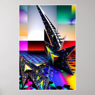Neue Memphis-Design-Ansichten Poster