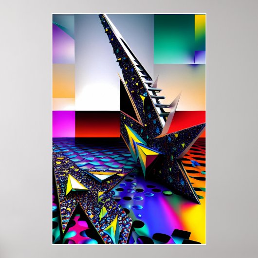 Neue Memphis-Design-Ansichten Poster (Vorne)