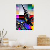 Neue Memphis-Design-Ansichten Poster (Küche)