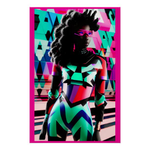 Neue Memphis-Entwurfshindernisse Poster