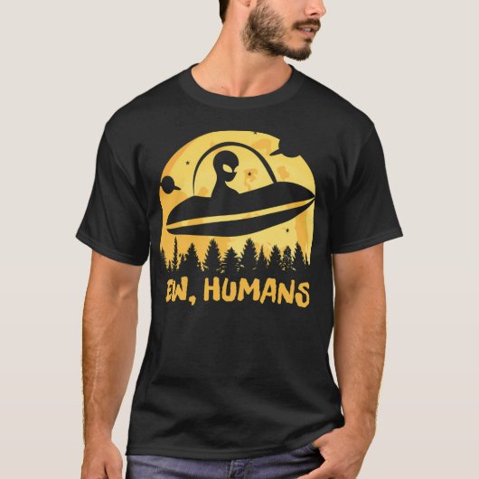 Neue Menschen - Funny Alien T-Shirt (Vorderseite)